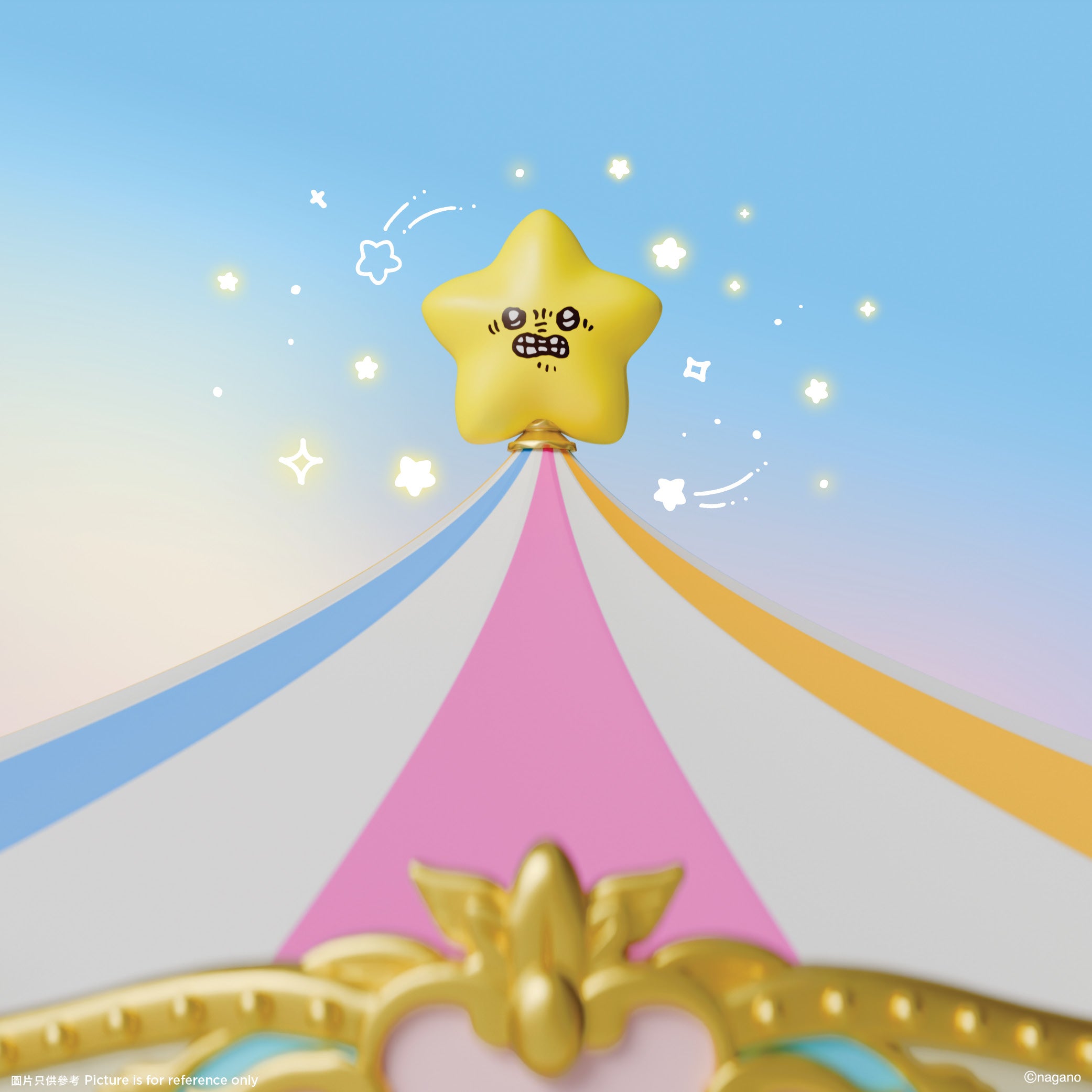 [Pre-order] (Limited) Chiikawa Artiverse Hong Kong (pop-up store for exhibition) - CHIIKAWA-Go-Round Music Box