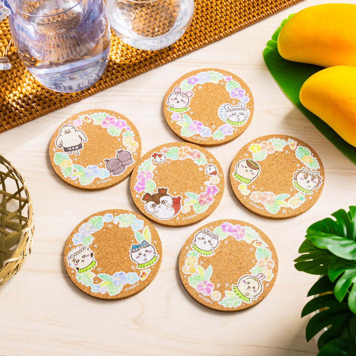 [Pre-order] Chiikawa Movie Chiikawa Mermaid Island Trading Cork Coasters