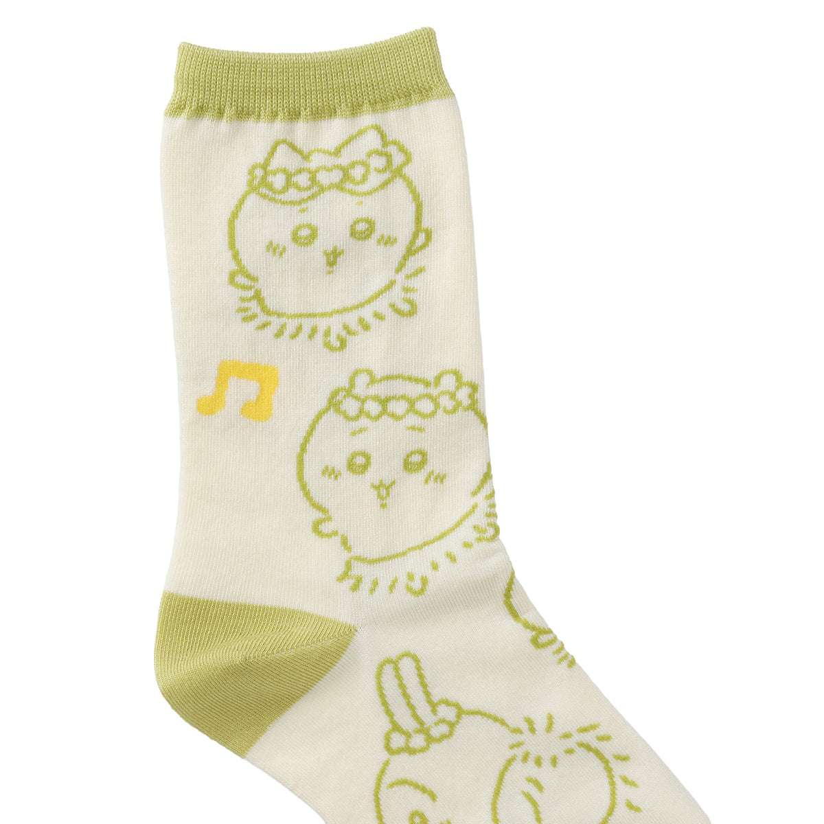 [Pre-order] Chiikawa Movie Crew Socks, Hula Dance, Light Green, 22-24cm