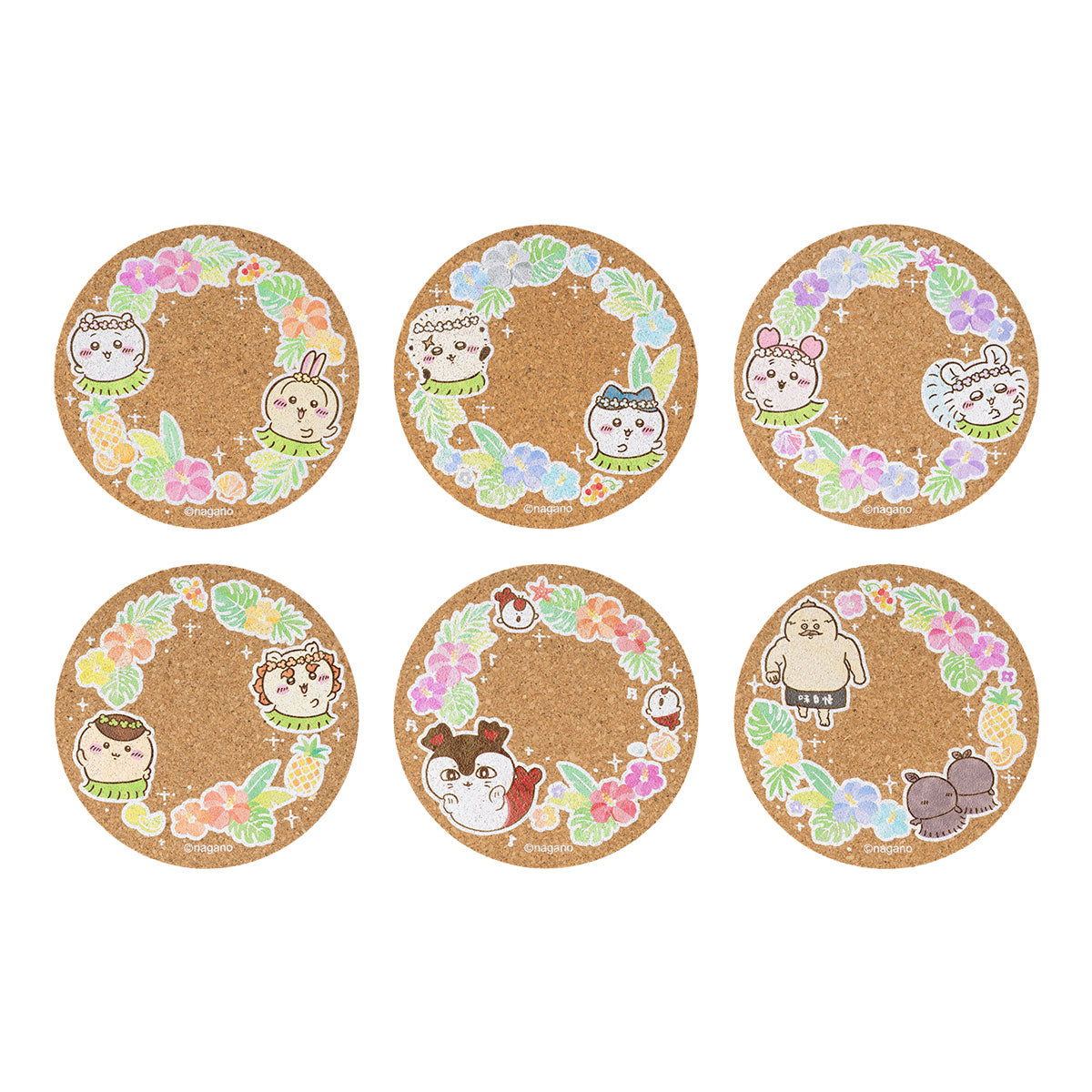 [Pre-order] Chiikawa Movie Chiikawa Mermaid Island Trading Cork Coasters