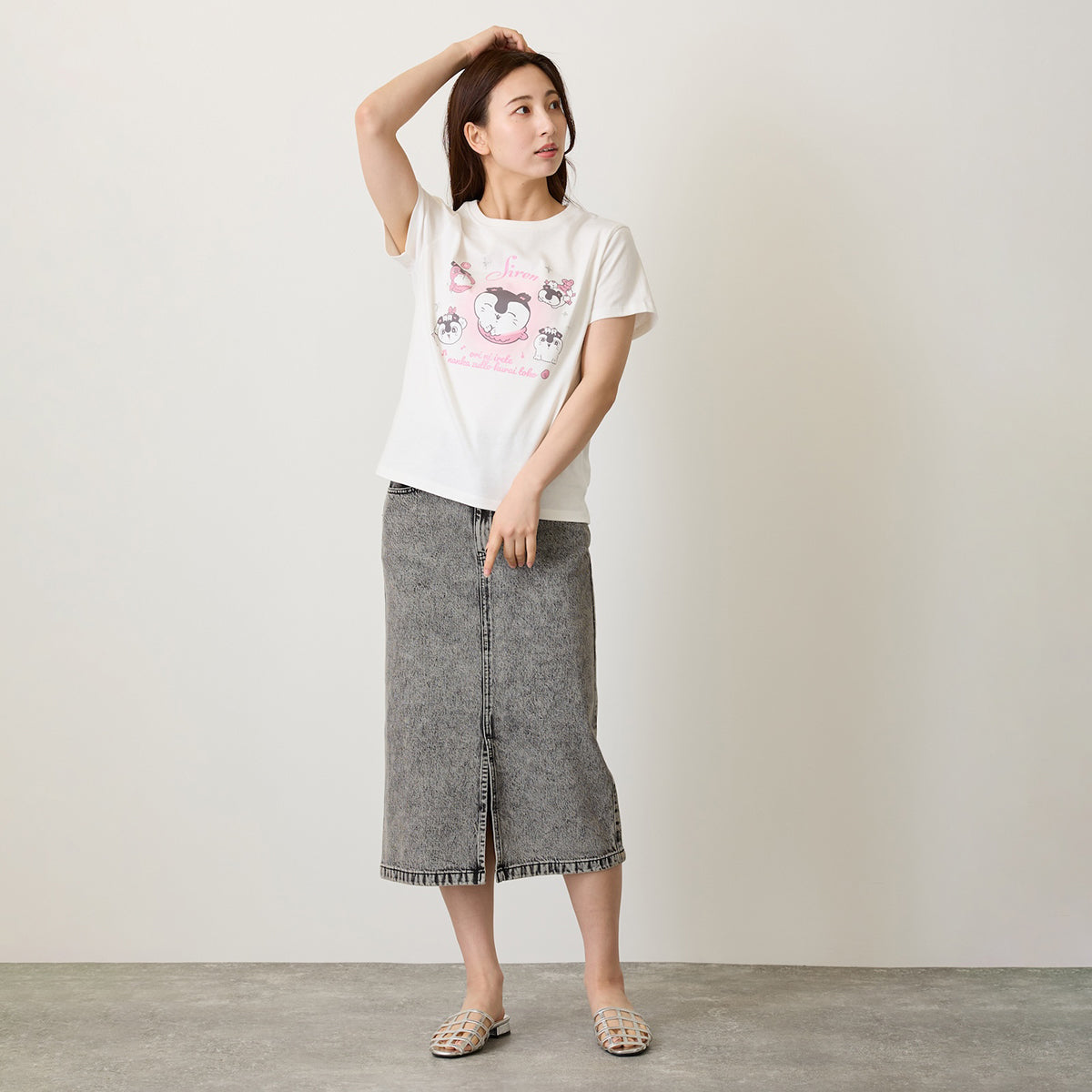 [Pre-order] Chiikawa Movie Chiikawa T-shirt - Siren White
