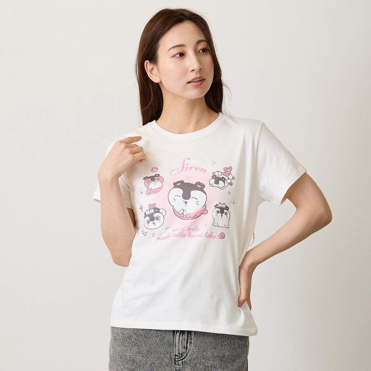 [Pre-order] Chiikawa Movie Chiikawa T-shirt - Siren White