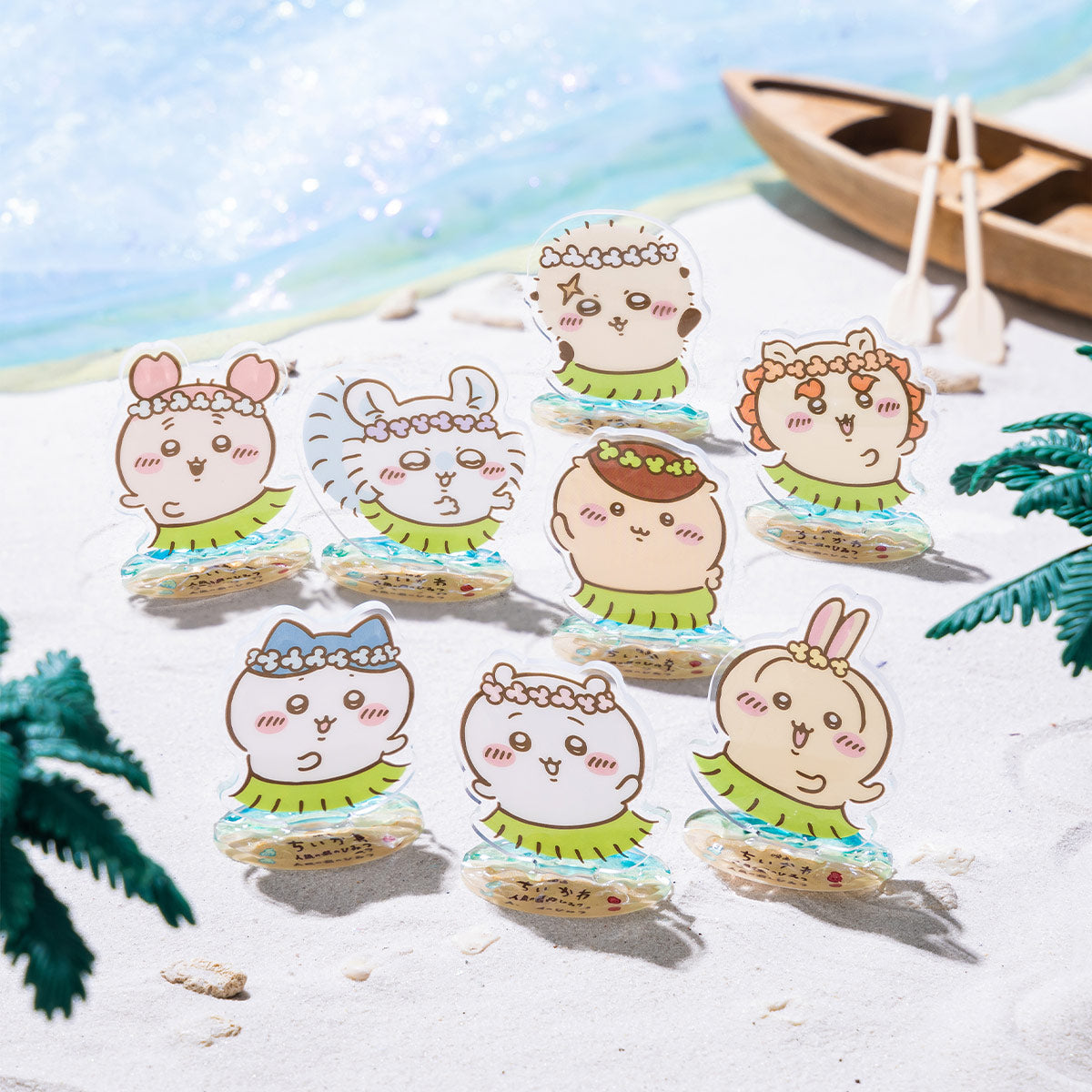 [Pre-order] Chiikawa Movie Chiikawa Mermaid Island Trading Acrylic Stands Dancing on the Beach