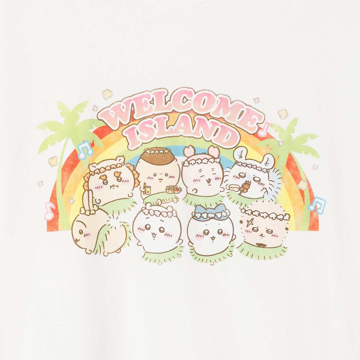 [Pre-order] Chiikawa Movie Chiikawa T-shirt - WELCOME ISLAND Off-white