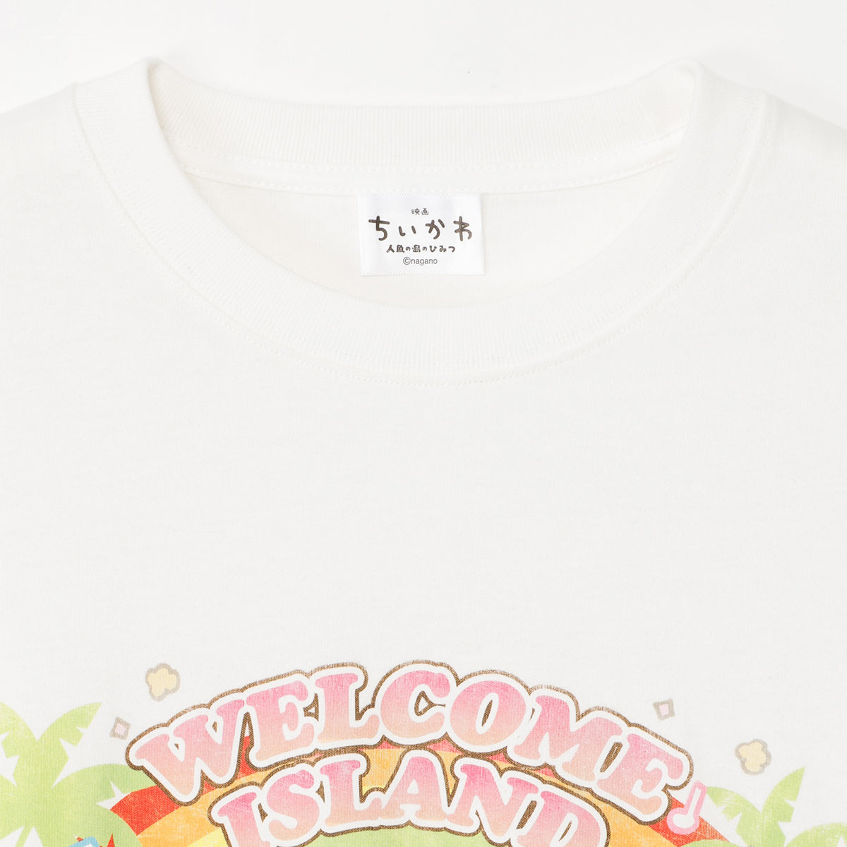 [Pre-order] Chiikawa Movie Chiikawa T-shirt - WELCOME ISLAND Off-white
