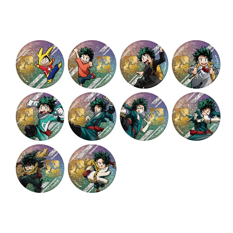 [Pre-order] TOHO animation - My Hero Academia TV Anime 10th Anniversary Special Visual Trading Glitter Foil Stamped Can Badge