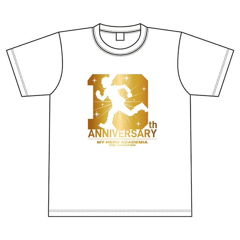 [Pre-order] TOHO animation - My Hero Academia TV Anime 10th Anniversary Logo T-Shirt (White)