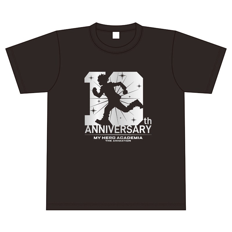 [Pre-order] TOHO animation - My Hero Academia TV Anime 10th Anniversary Logo T-Shirt (Black)