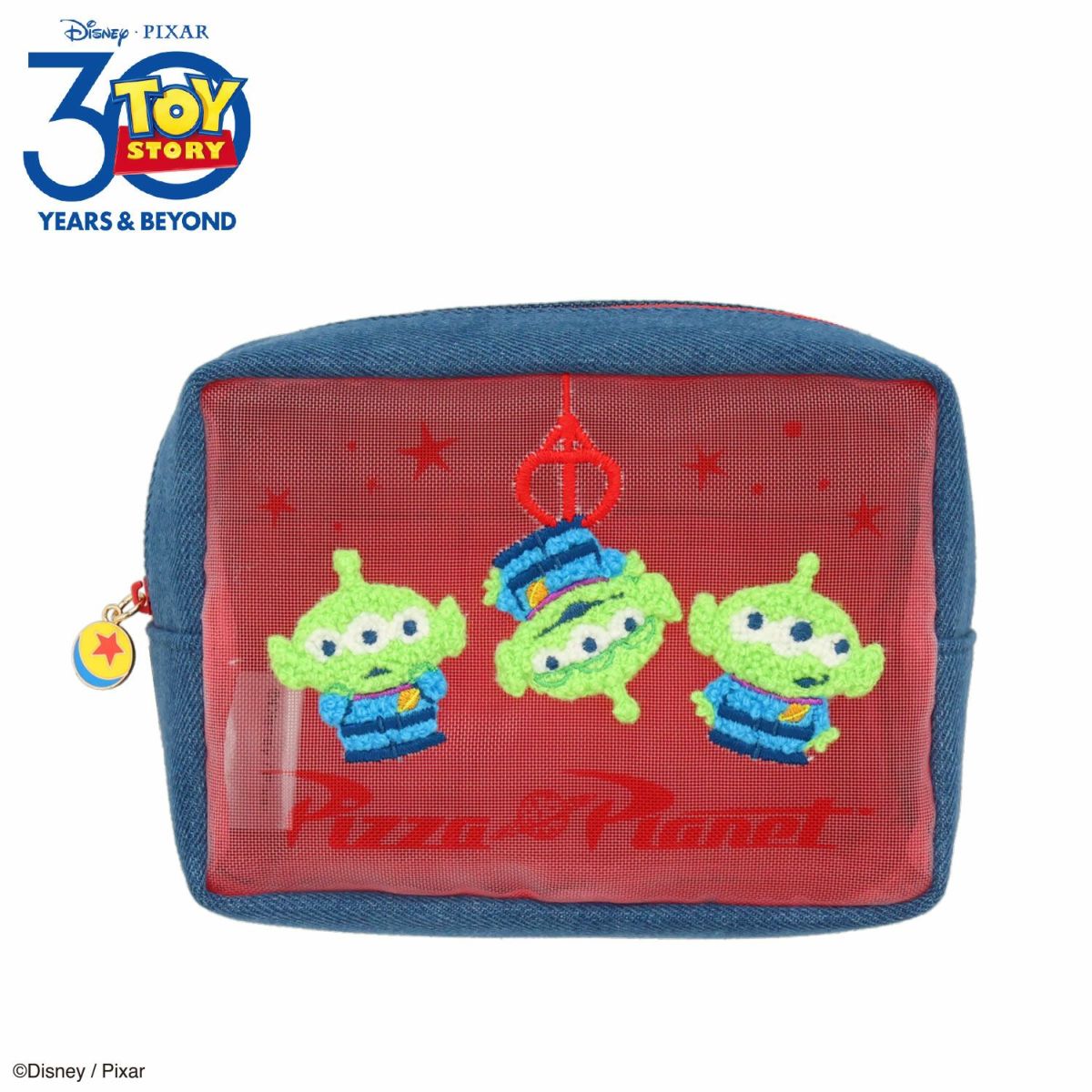 [Pre-order] Disney TOY STORY Denim Series Square Pouch - Alien