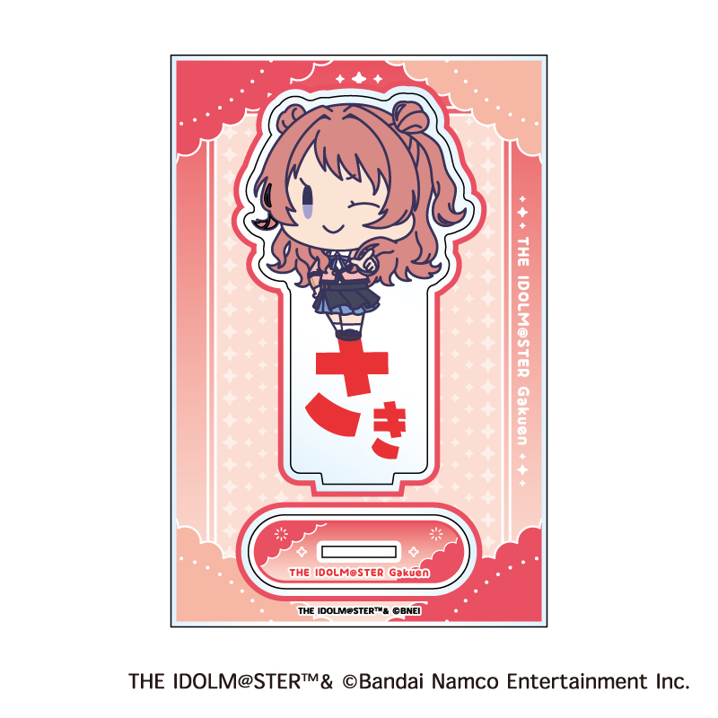 "Gakuen Idolmaster" Onamae Pitanko Acrylic Stand A Hanami Saki