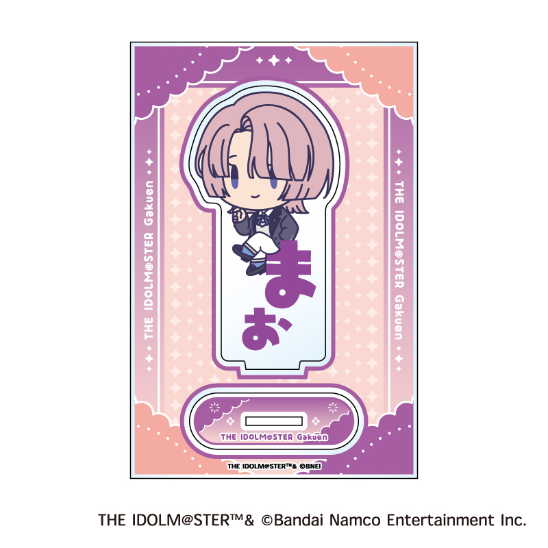"Gakuen Idolmaster" Onamae Pitanko Acrylic Stand E Arimura Mao