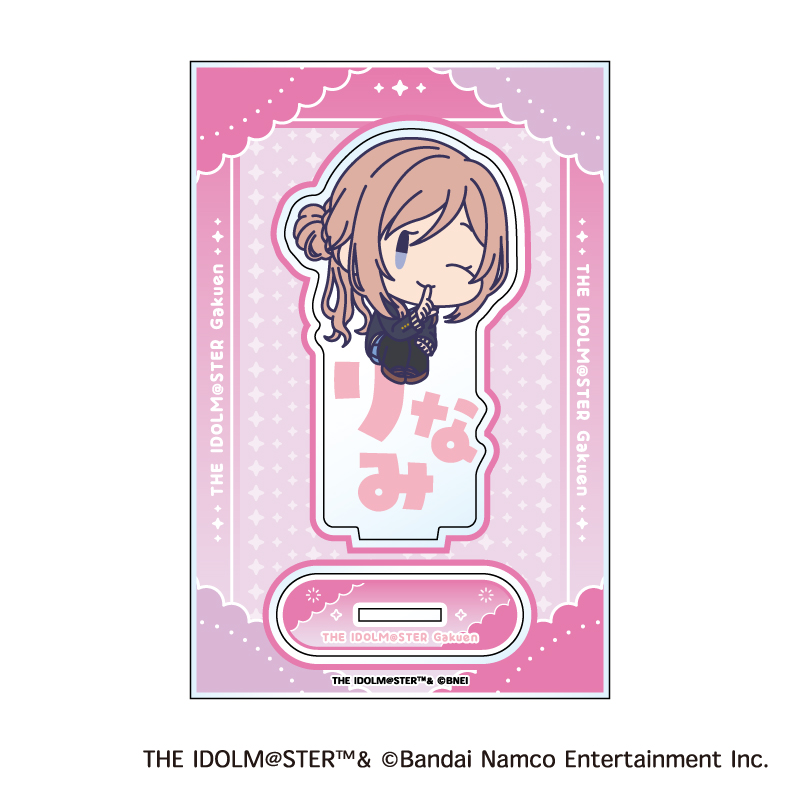 "Gakuen Idolmaster" Onamae Pitanko Acrylic Stand M Himesaki Rinami