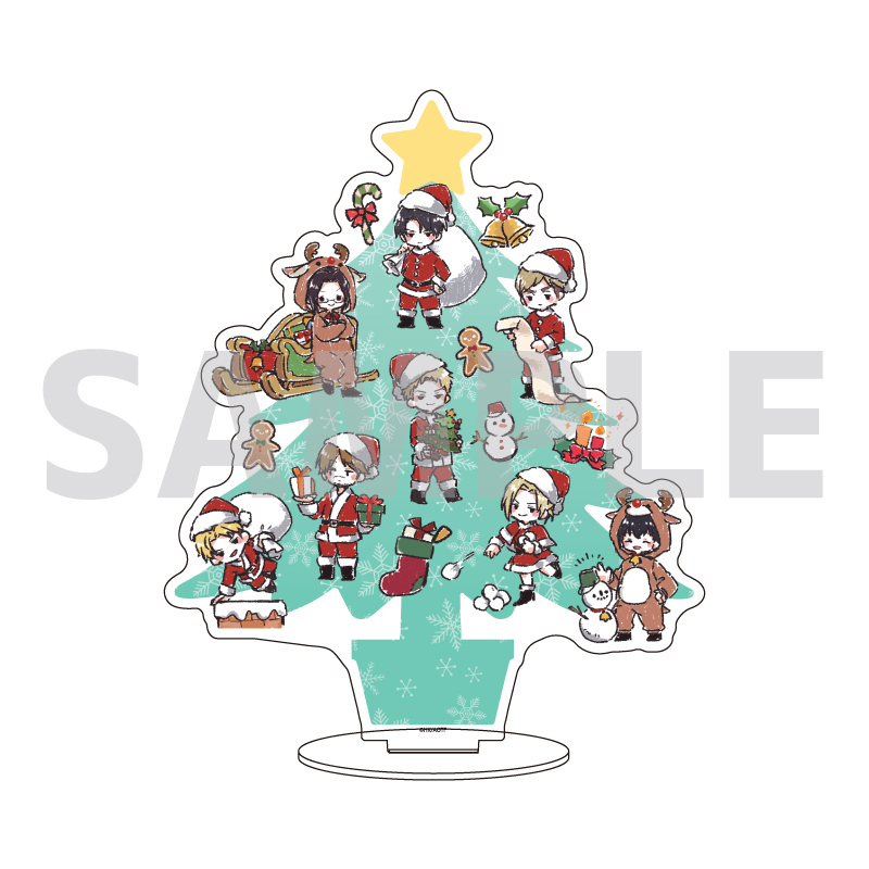 [Pre-order] Acrylic Stand "Attack on Titan" 37 Christmas Ver. Design B (Graff Art Illustration)