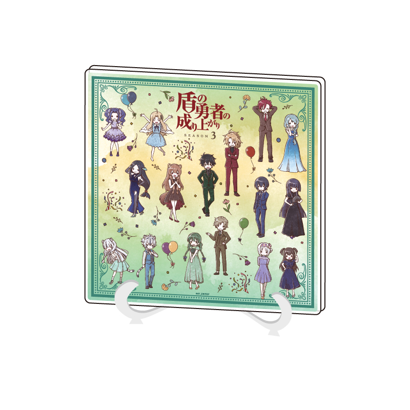 [Pre-order] Acrylic Art Board "The Rising of the Shield Hero Season 3" 01 Pattern Design (Retro Art Illustration)