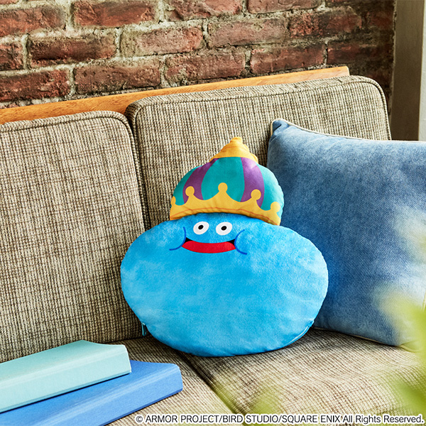 "Dragon Quest" Smile Slime Kururin Cushion Slime & King Slime
