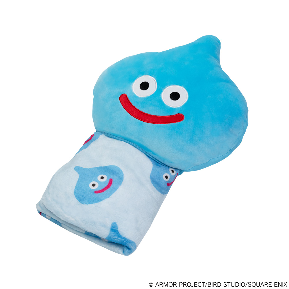 "Dragon Quest" Smile Slime Cushion Blanket Slime