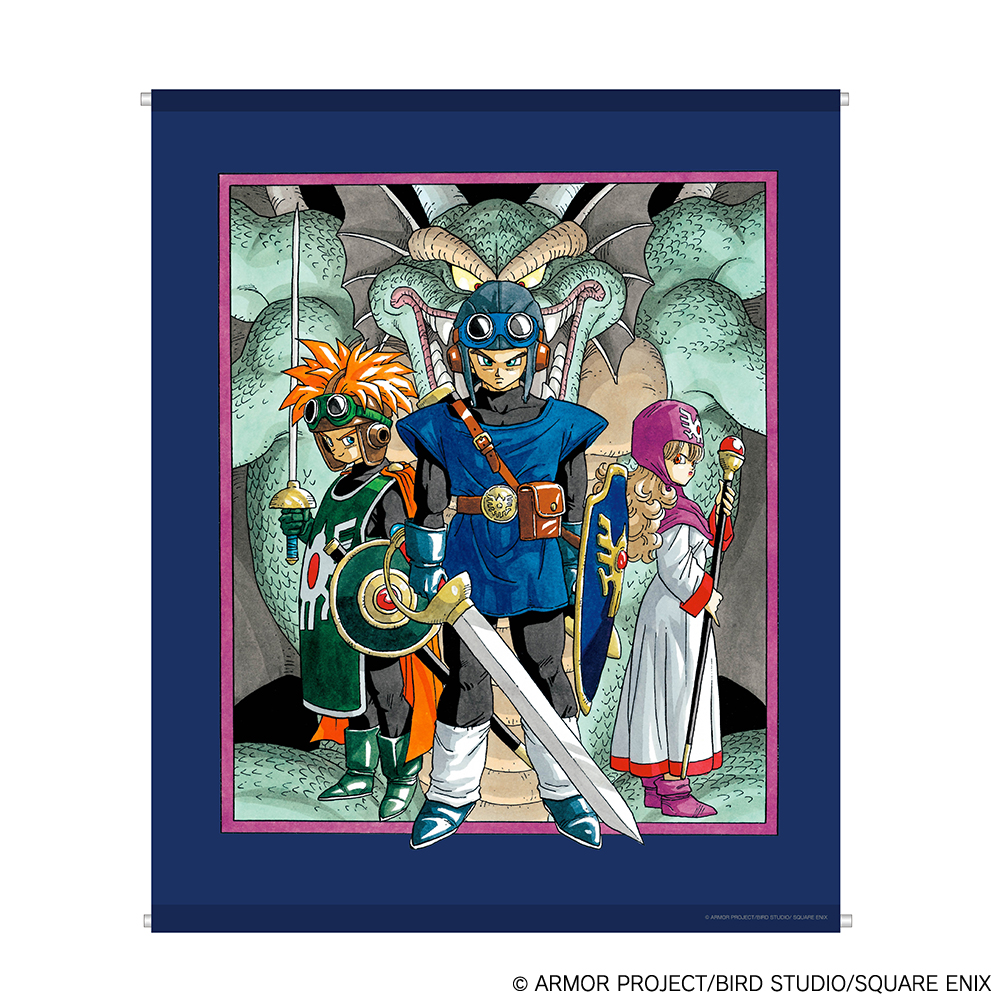[Pre-order] "Dragon Quest" Tapestry Super Famicom Ver. Dragon Quest I & II Package