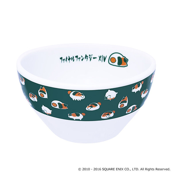 "Final Fantasy XIV" Japanese Taste Rice Bowl Fat Cat