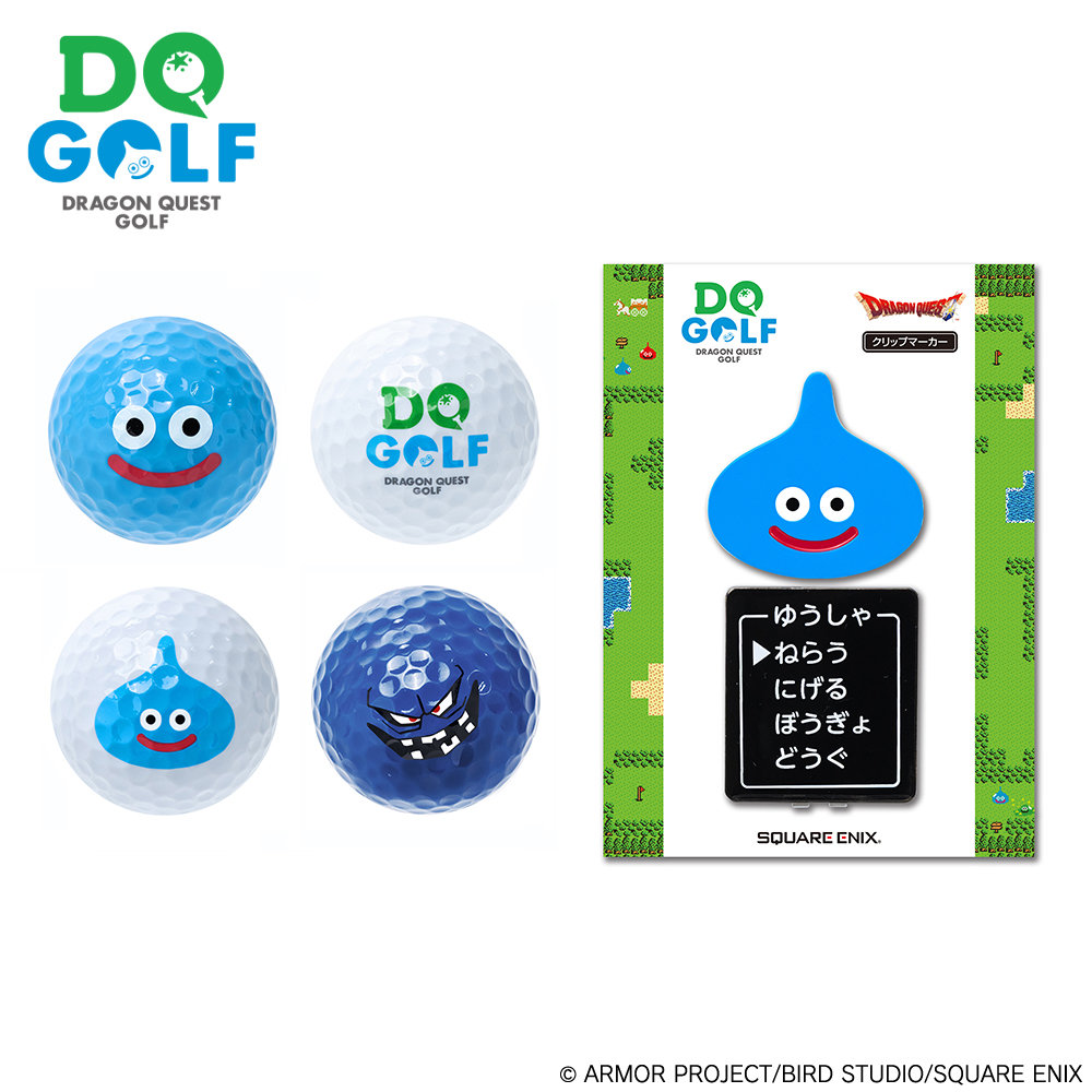 "Dragon Quest" Golf Golf Ball & Clip Marker Set