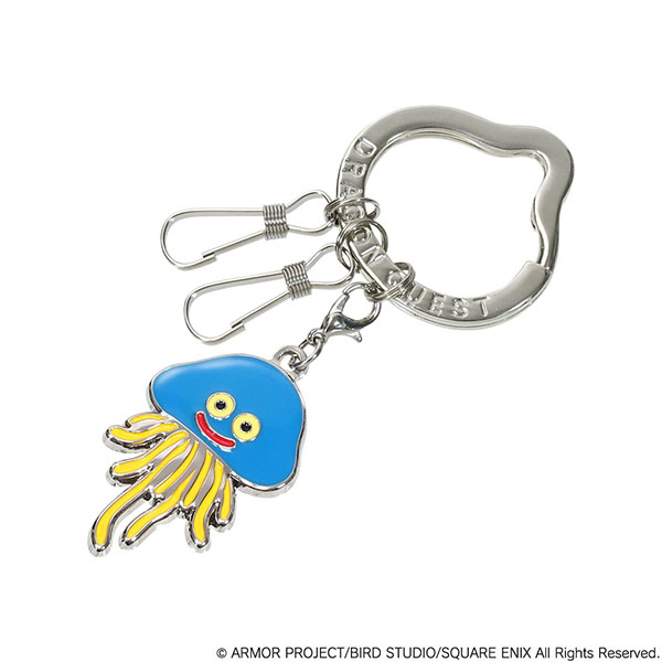 "Dragon Quest" Smile Slime Metal Key Ring Healslime