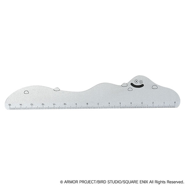 "Dragon Quest" Metal Ruler 15cm Liquid Metal Slime