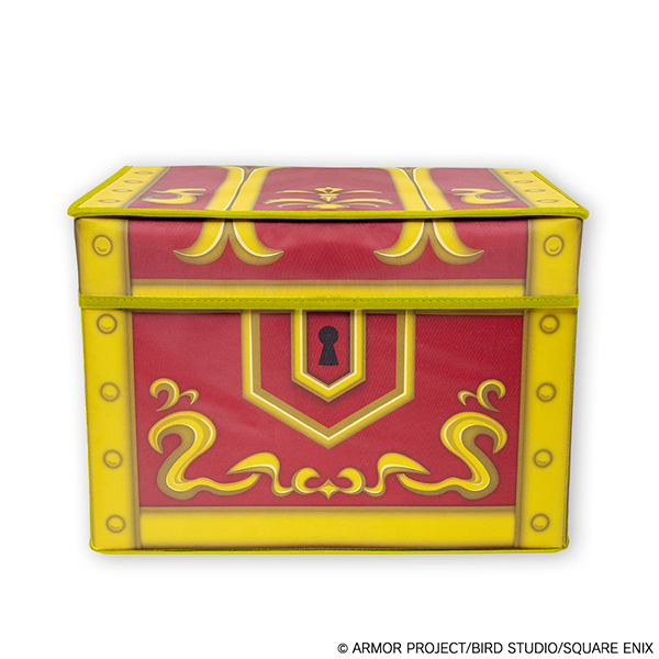"Dragon Quest" Smile Slime Folding Storage Box Red Treasure Chest