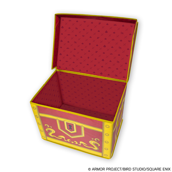 "Dragon Quest" Smile Slime Folding Storage Box Red Treasure Chest