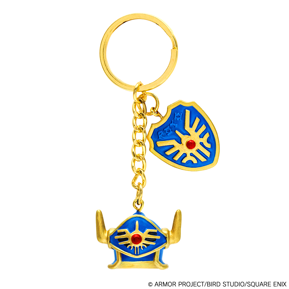 "Dragon Quest" Key Chain Erdrick's Helmet & Erdrick's Shield