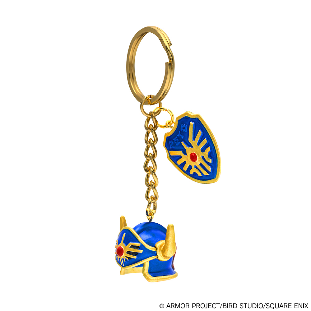 "Dragon Quest" Key Chain Erdrick's Helmet & Erdrick's Shield