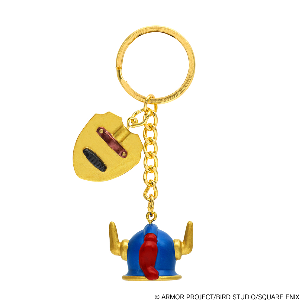 "Dragon Quest" Key Chain Erdrick's Helmet & Erdrick's Shield