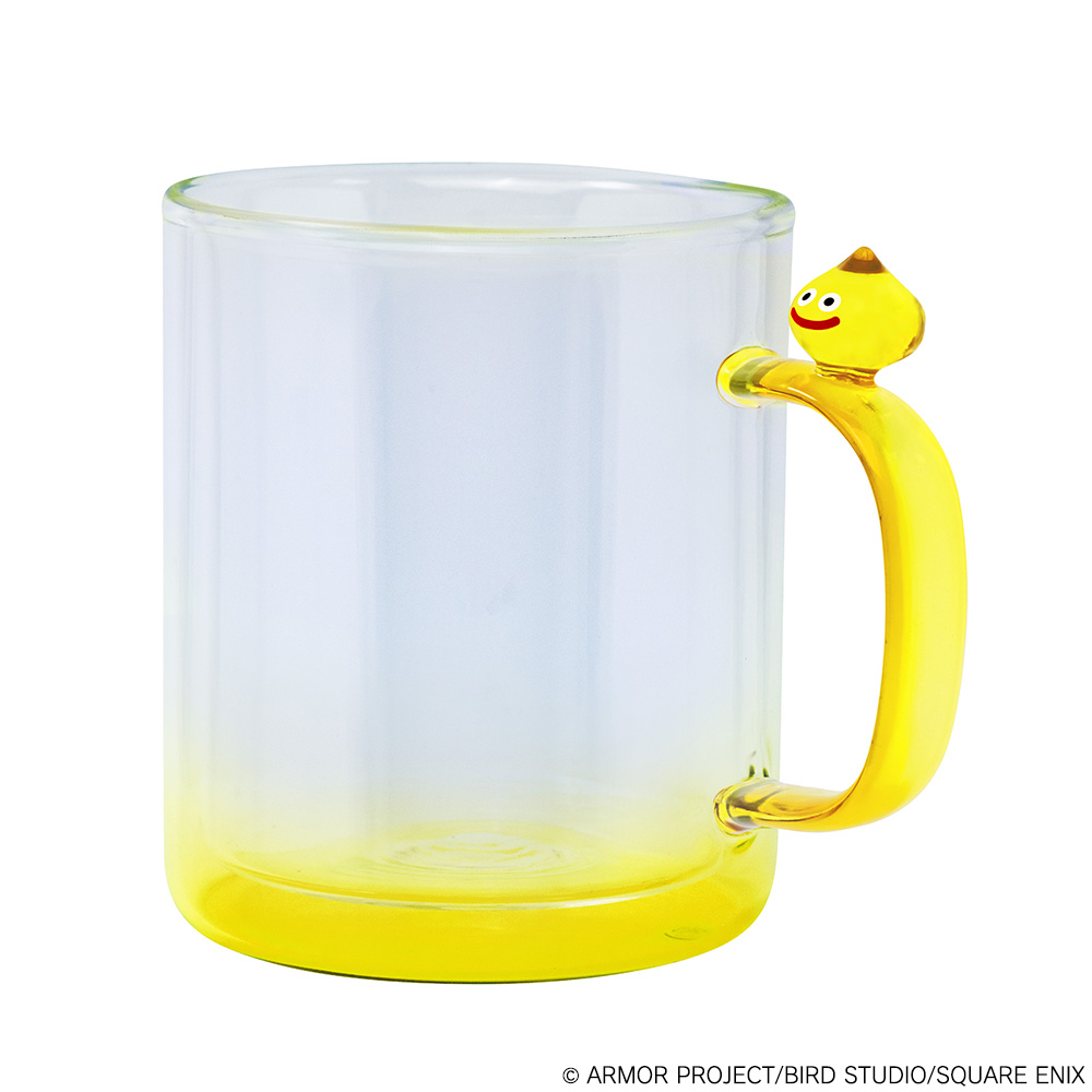 "Dragon Quest" Smile Slime Glass Mug Lemon Slime
