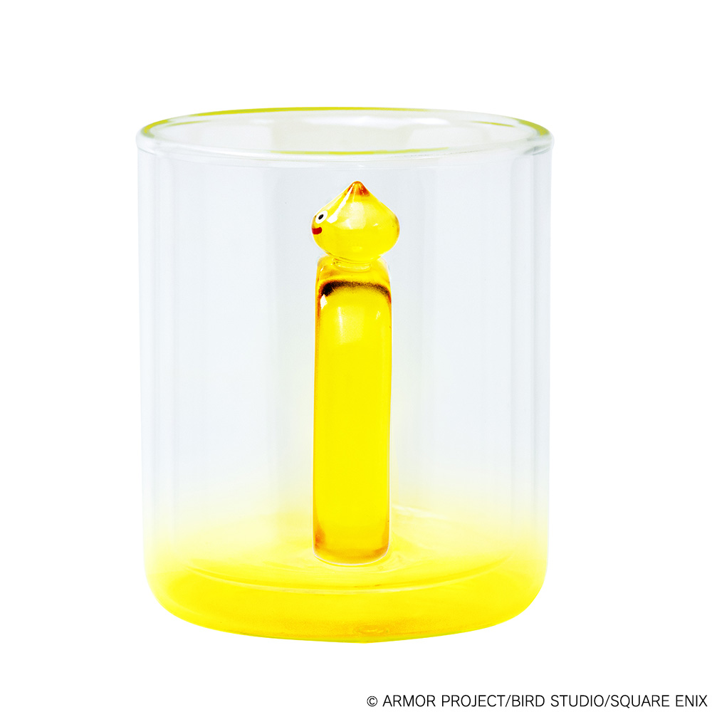 "Dragon Quest" Smile Slime Glass Mug Lemon Slime