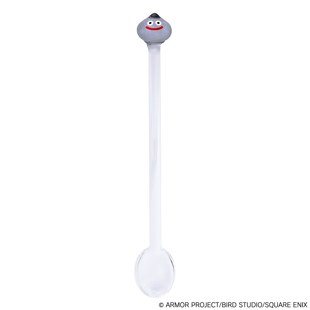 "Dragon Quest" Smile Slime Glass Spoon Metal Slime