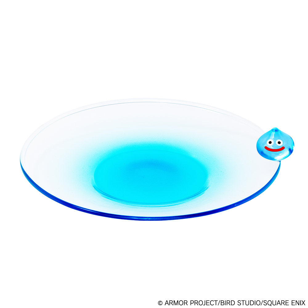 "Dragon Quest" Smile Slime Glass Small Plate Slime