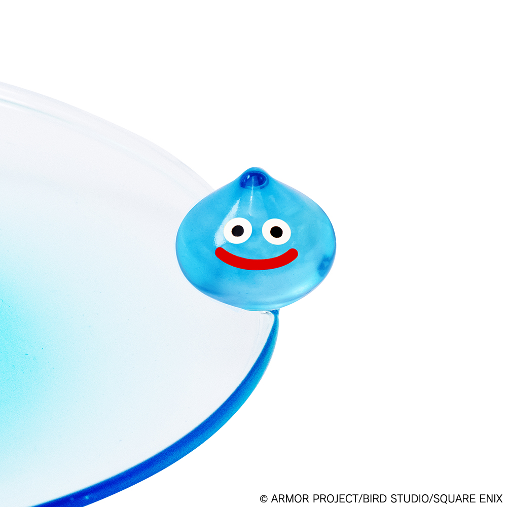 "Dragon Quest" Smile Slime Glass Small Plate Slime
