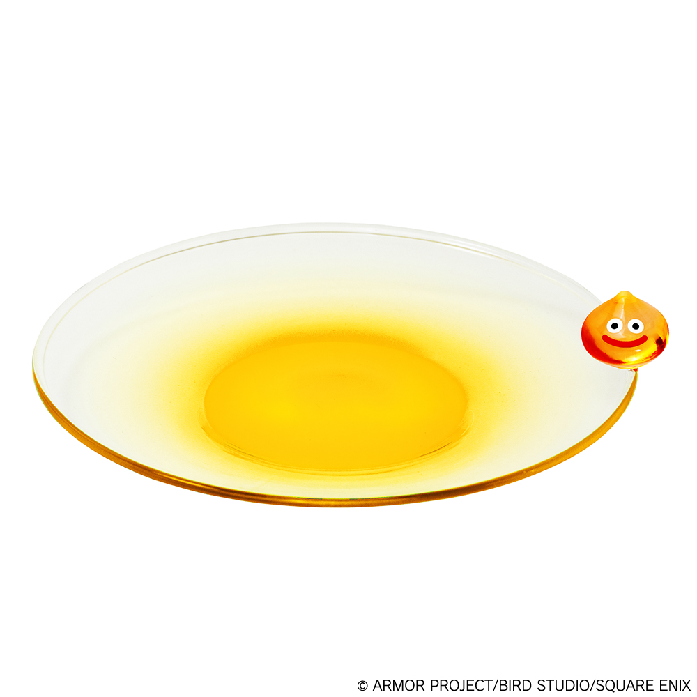 "Dragon Quest" Smile Slime Glass Small Plate She-slime