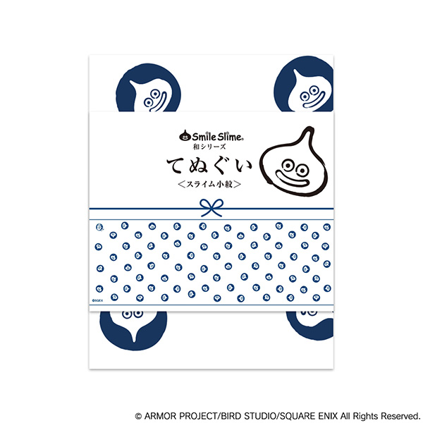 "Dragon Quest" Smile Slime Japanese Series Tenugui Slime Fine Pattern