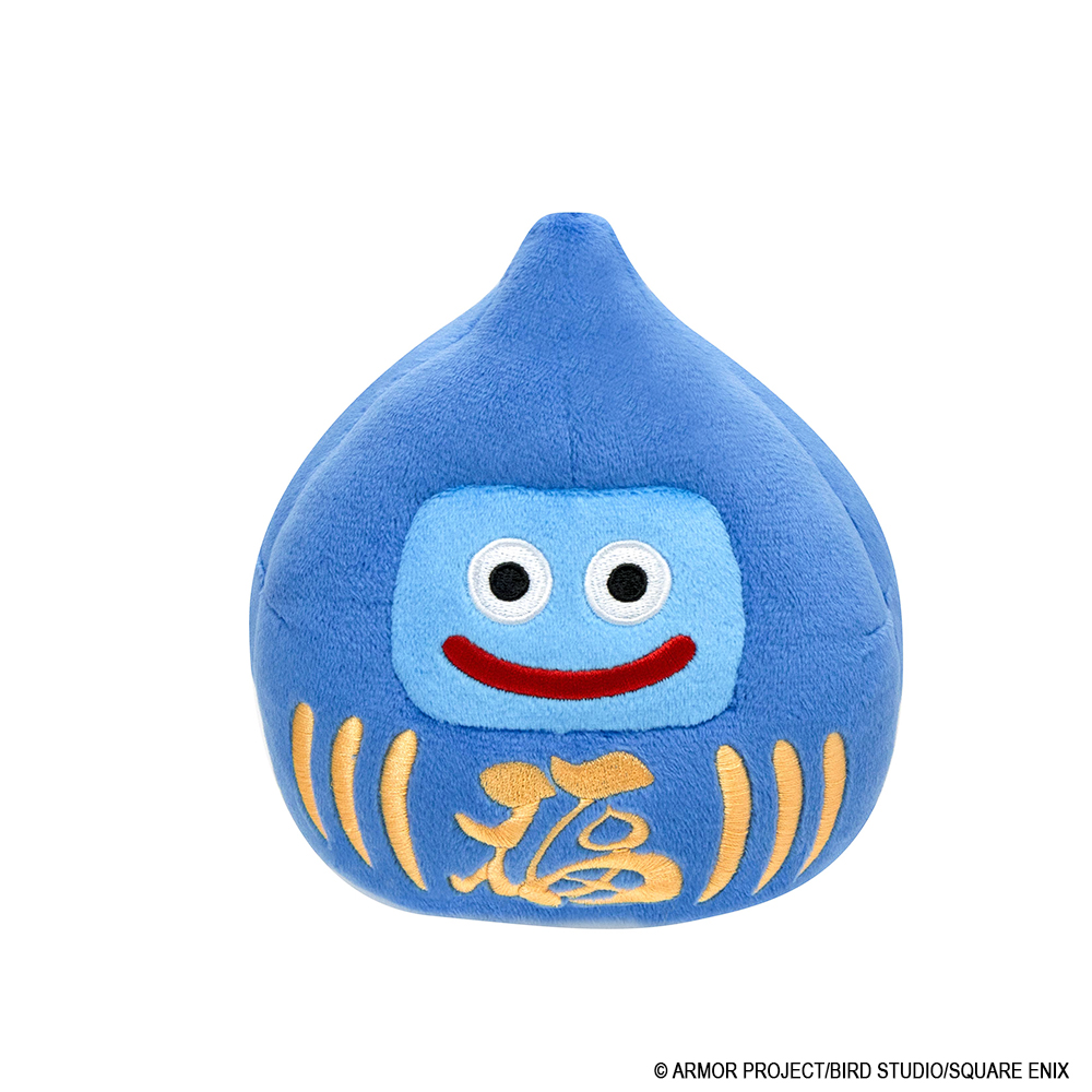 "Dragon Quest" Smile Slime Plush M Daruma Slime Blue