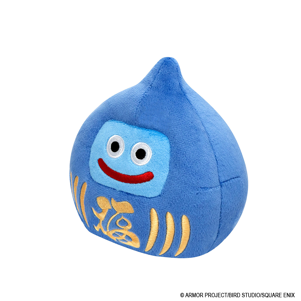 "Dragon Quest" Smile Slime Plush M Daruma Slime Blue