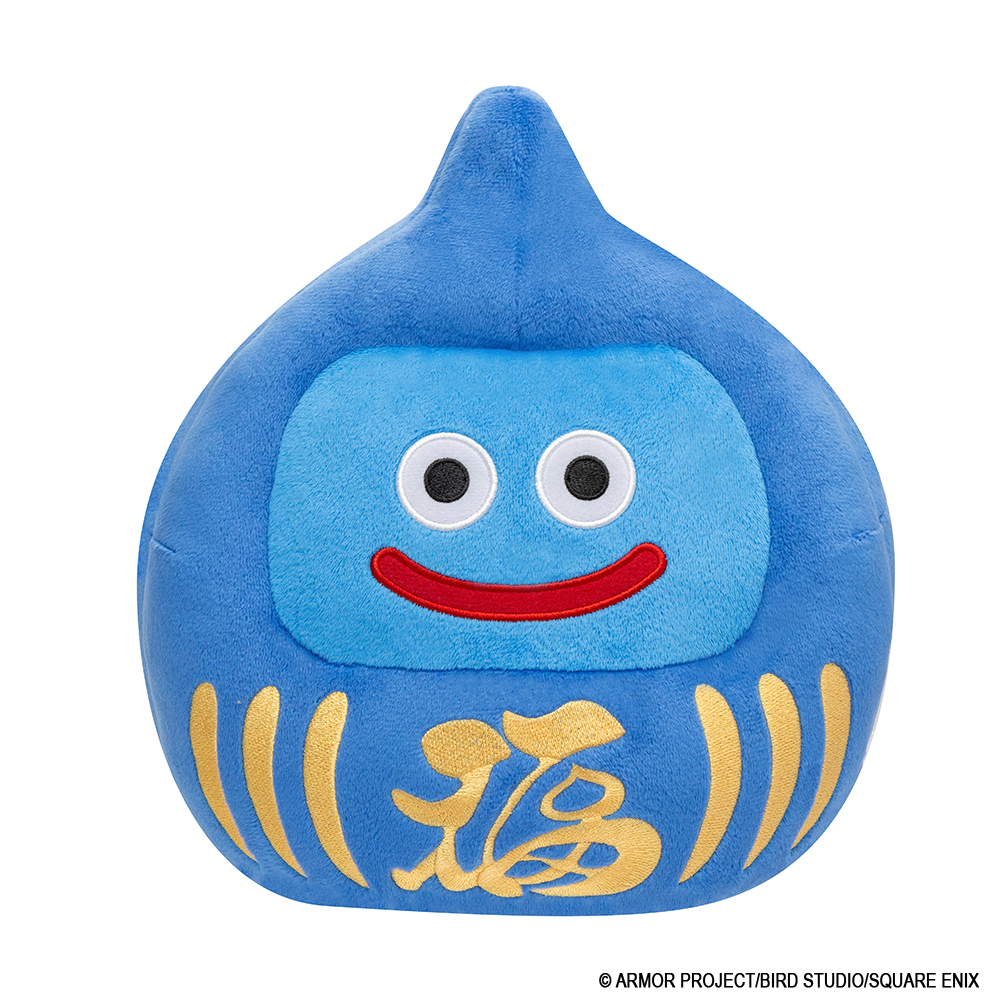 "Dragon Quest" Smile Slime Plush L Daruma Slime Blue