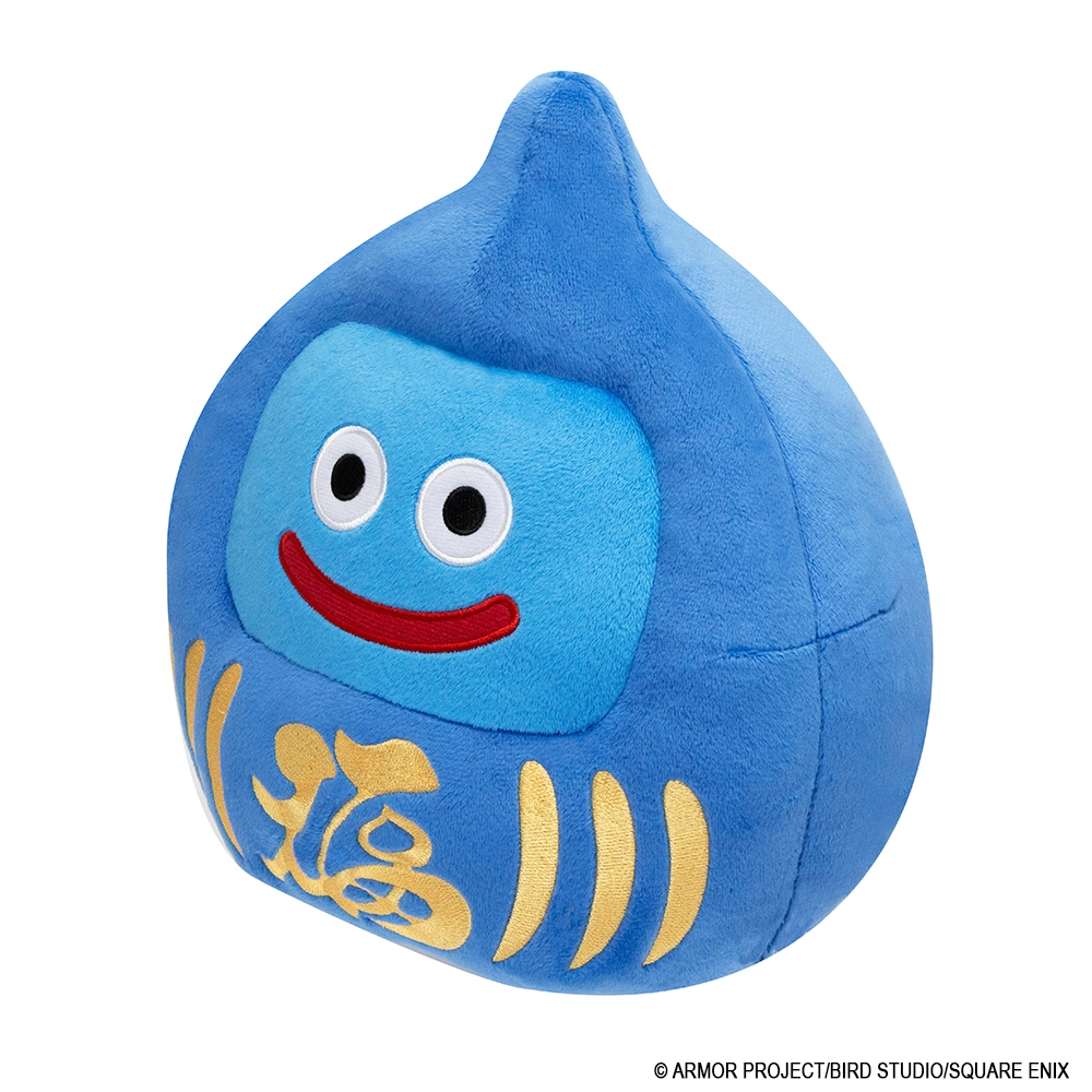"Dragon Quest" Smile Slime Plush L Daruma Slime Blue