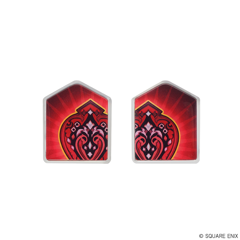 "Final Fantasy XIV" Pair Status Effect Pin Badge Set Closed Position