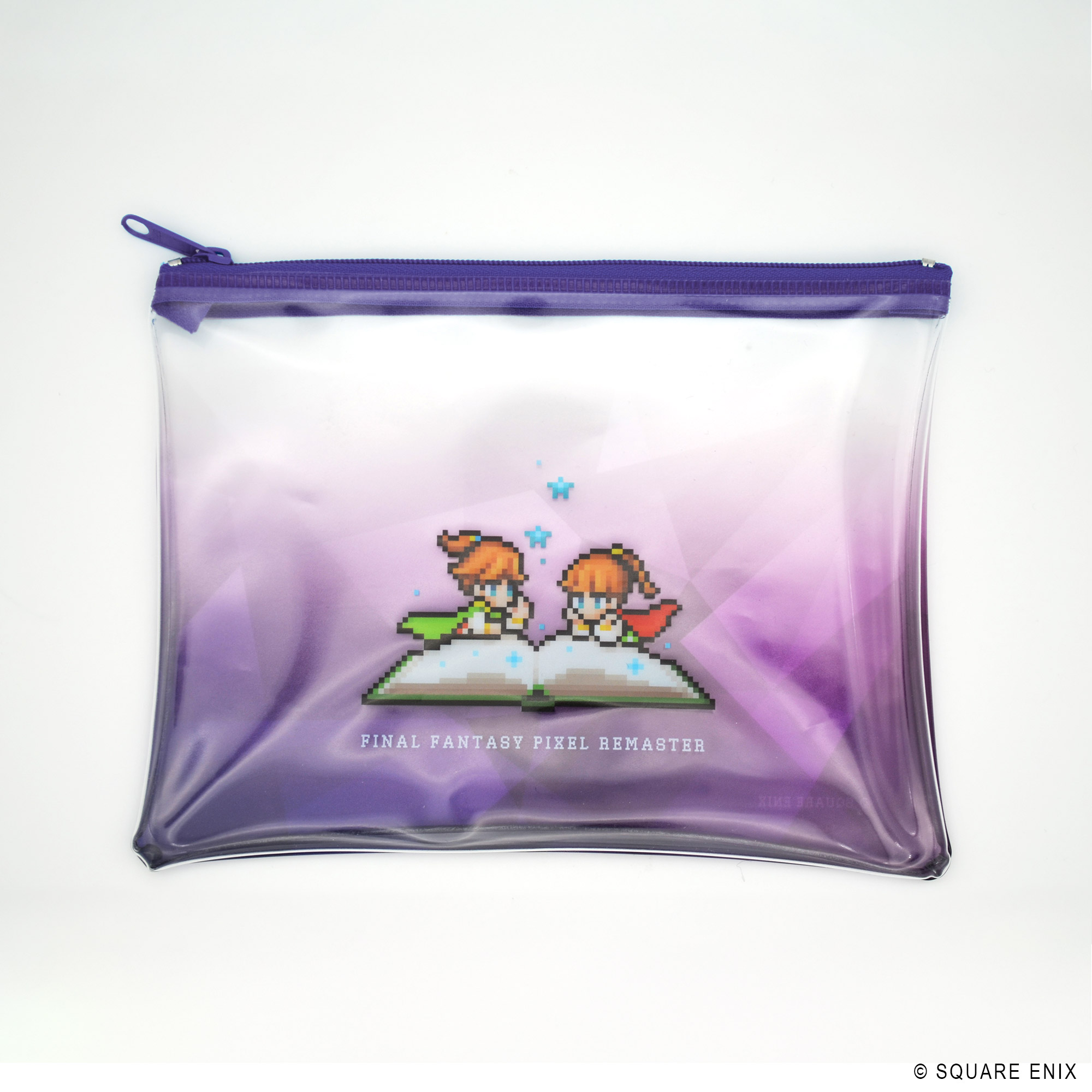 "Final Fantasy" Pixel Remaster Book Characters Clear Pouch Palom & Porom