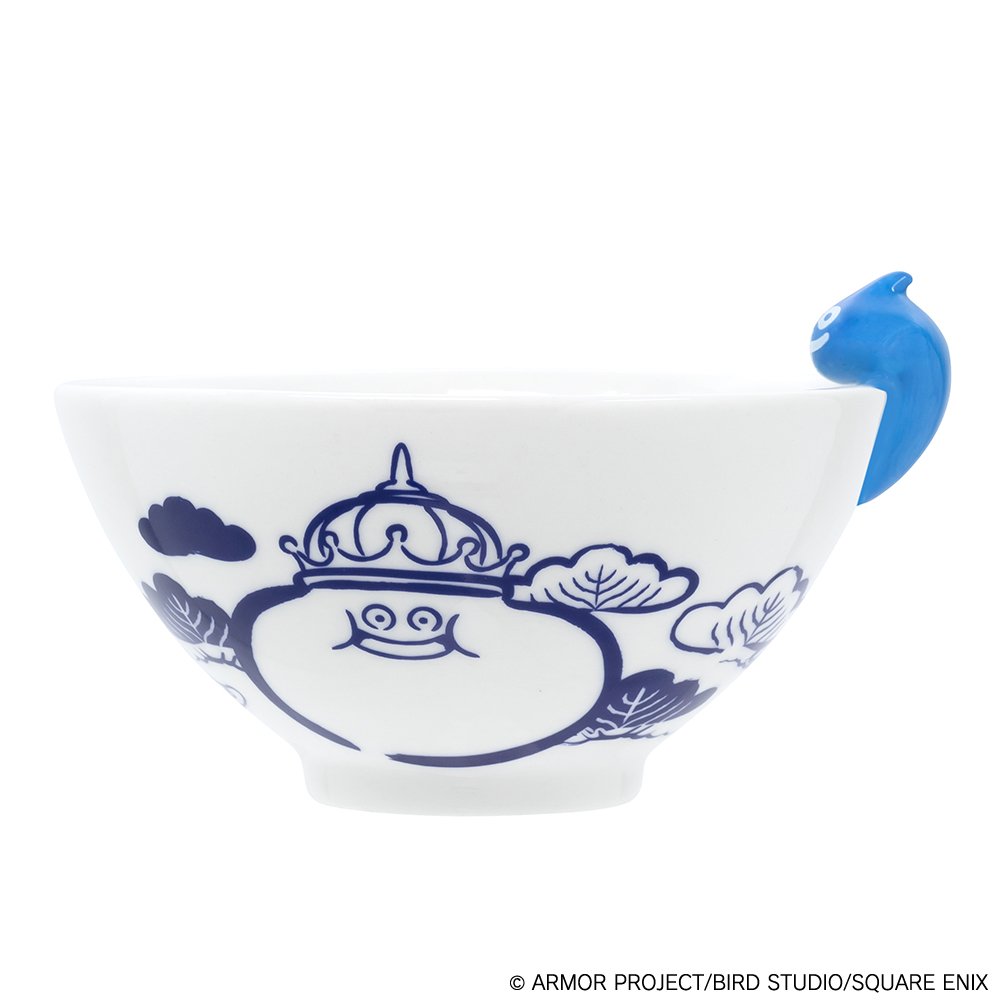 "Dragon Quest" Smile Slime Japanese Series Rice Bowl Blue