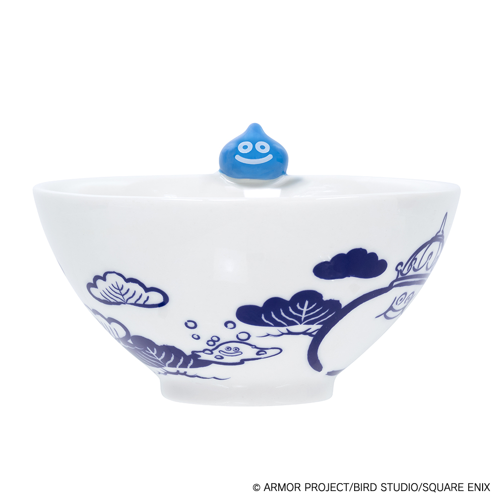 "Dragon Quest" Smile Slime Japanese Series Rice Bowl Blue