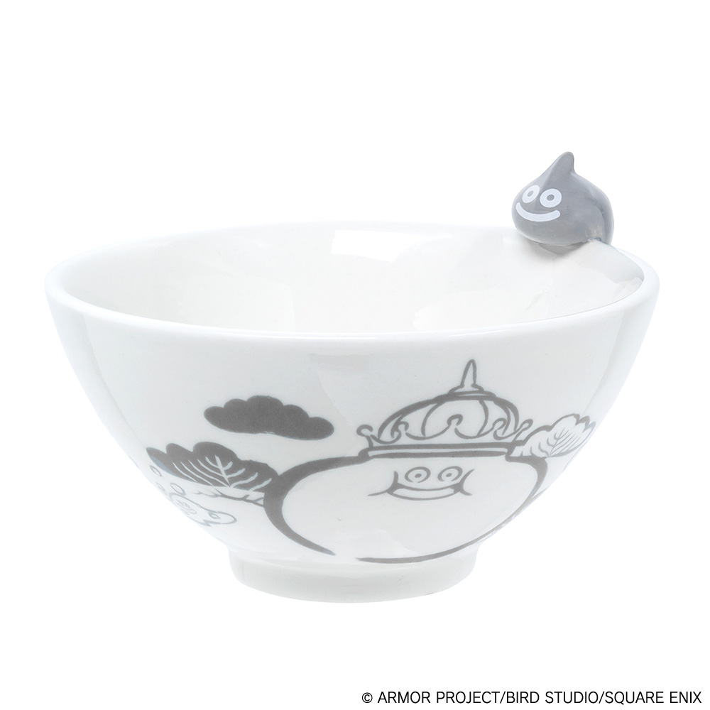 "Dragon Quest" Smile Slime Japanese Series Rice Bowl Gray