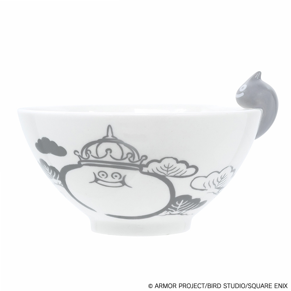 "Dragon Quest" Smile Slime Japanese Series Rice Bowl Gray