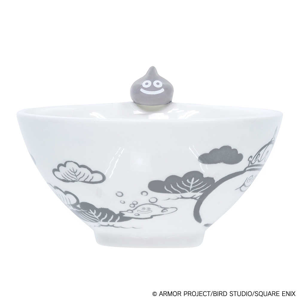 "Dragon Quest" Smile Slime Japanese Series Rice Bowl Gray