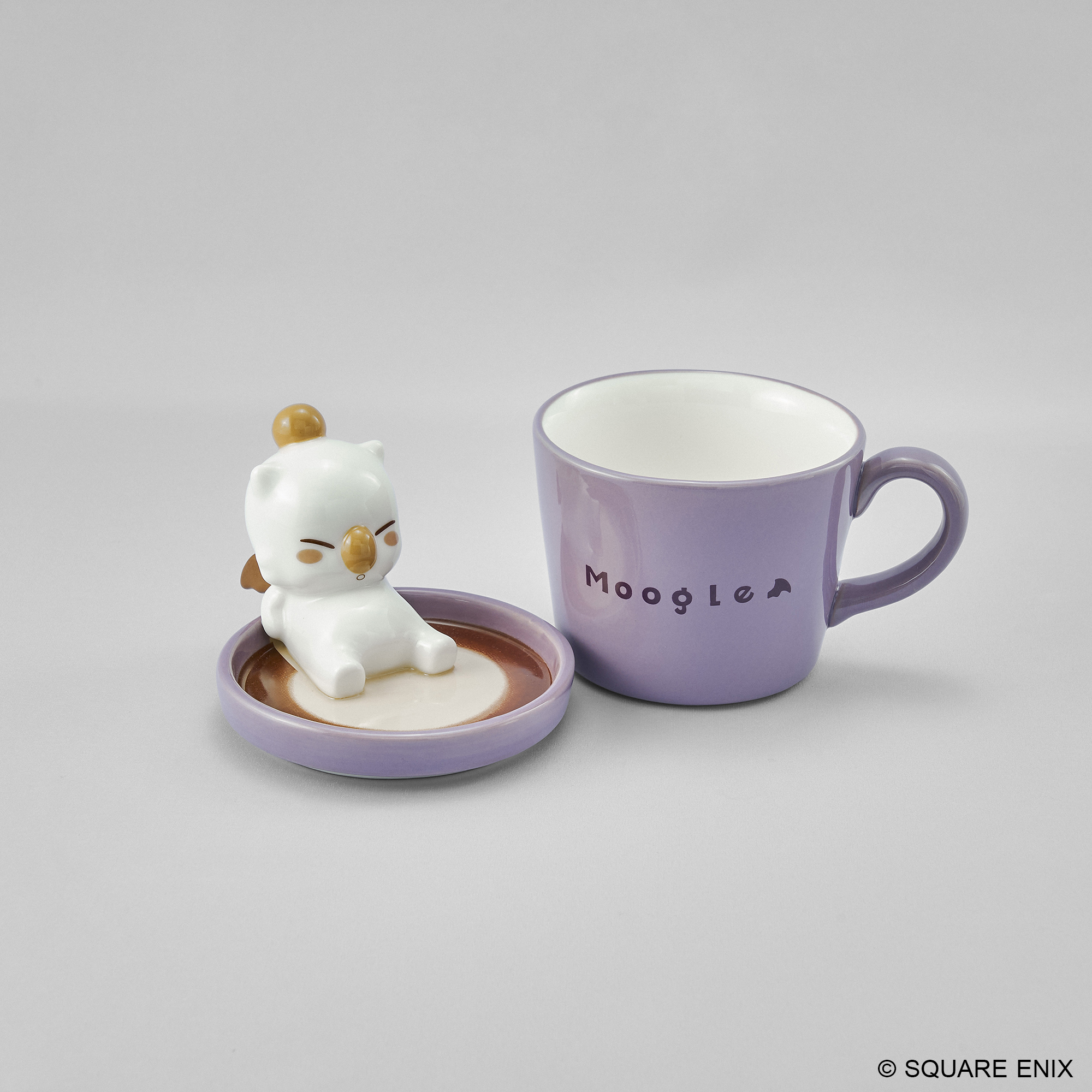 "Final Fantasy" Latte Art Figure Mug Moogle