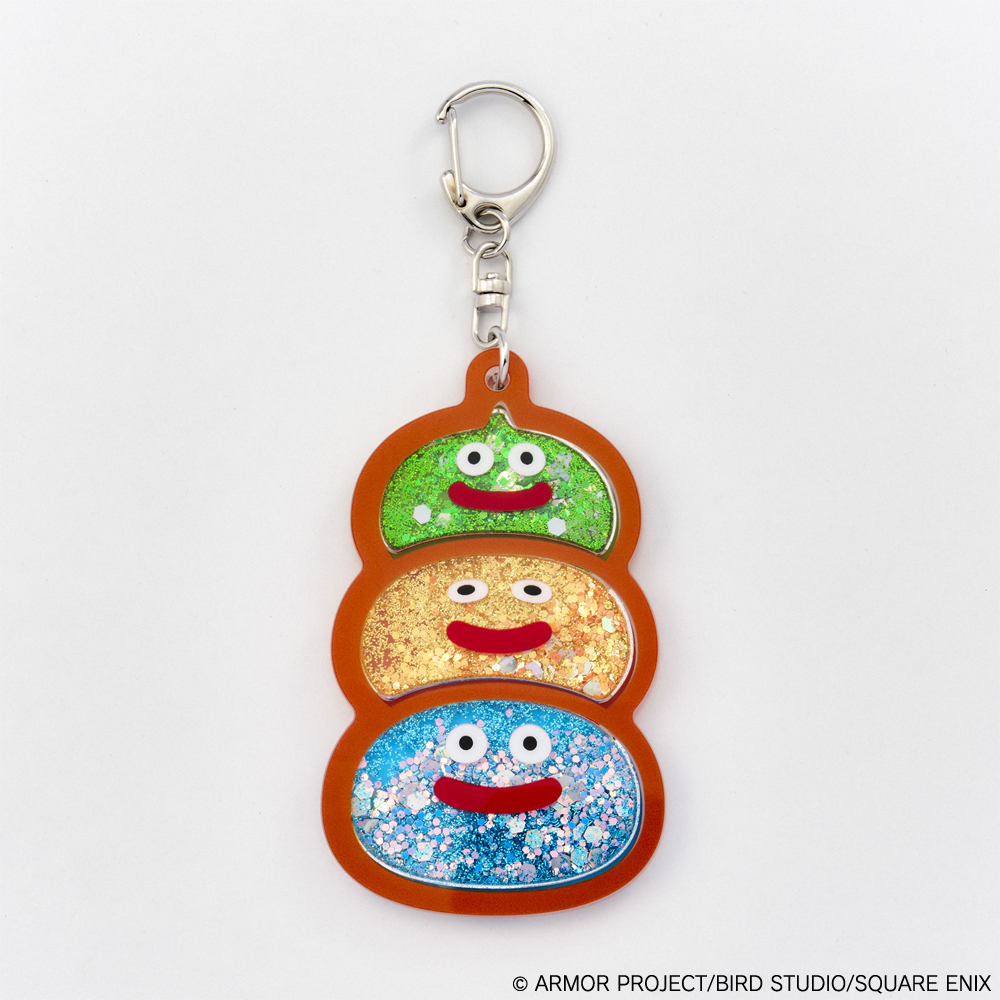 "Dragon Quest" Smile Slime Lame de Kirakira! Key Chain Slime Stack